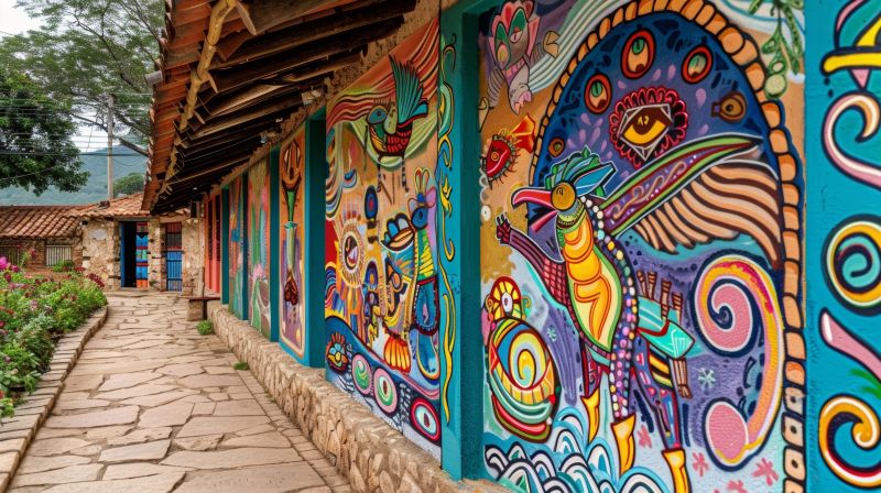 Cement Wall Painting