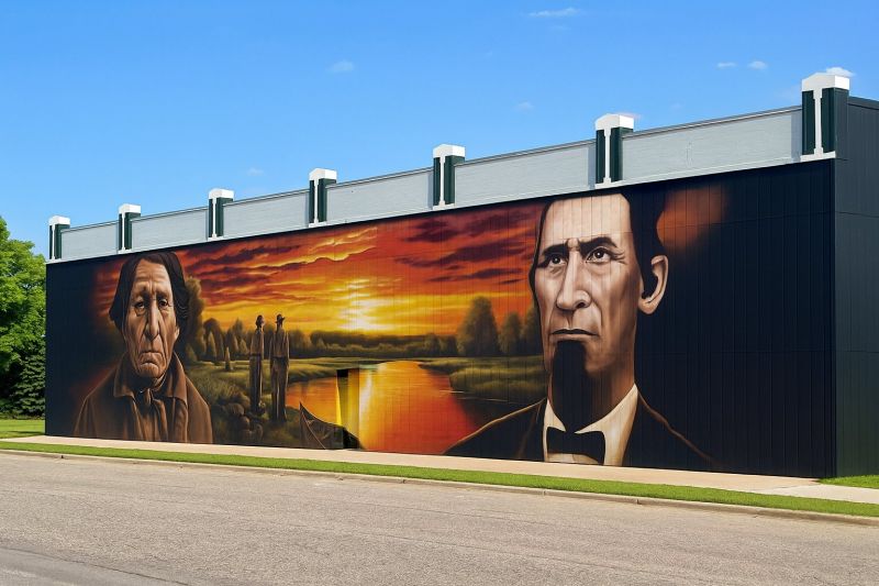 Outdoor Cement Murals