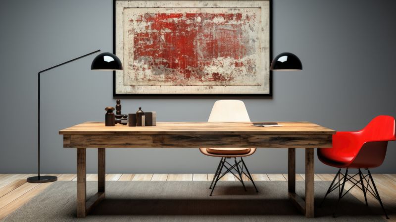 Colorful Abstract Cement Art